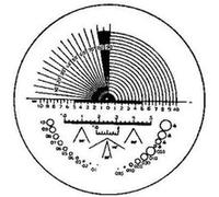 Echelle graduée de précision de rechange, Type : C, Modèle Angles, rayons, alésages G