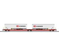 Échelle H0 Märklin 47470 Doppel-Taschenwagen Sdggmrss 738 Neuf Emballage Scellé
