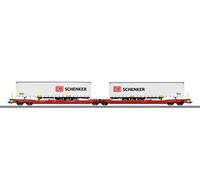 Échelle H0 Märklin 47470 Doppel-Taschenwagen Sdggmrss 738 Neuf Emballage Scellé