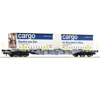 Échelle H0 Roco 6600028 - Wagon de Containeur, SBB Cargo Neuf Emballage Scellé