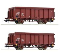 Échelle H0 Roco 76006 Ensemble 2 Pièces: Wagons De Fret Ouverts, DR Neuf OVP