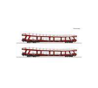 Roco 77047 H0 Lot de 2 chariots de transport automobile de la marque BahnTouristikExpress