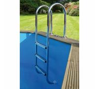 Echelle inox intérieure pour piscines bois - Ubbink