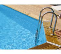 Echelle inox intérieure pour piscines bois - Ubbink