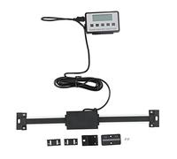 Échelle linéaire à lecture numérique avec affichage numérique, mesures métriques et impériales, règle en acier inoxydable pour tours et fraiseuses, résolution de 0,01 mm, base (0-200mm)