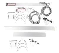 Échelle linéaire de lecture DRO 2AE 3AE, échelle linéaire en alliage d'aluminium pour tour, encodeur, fraiseuse, ensemble de 2 pièces avec accessoires de montage, options 0 200 mm (Course (200 mm et