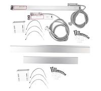 Échelle linéaire de lecture DRO 2AE 3AE, échelle linéaire en alliage d'aluminium pour tour, encodeur, fraiseuse, ensemble de 2 pièces avec accessoires de montage, options 0 200 mm (Course (200 et