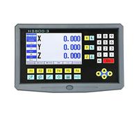 Échelle linéaire, Ensemble complet 3 axe LCD Lecture numérique avec 3 pièces Capteur de codeur à balance linéaire en verre de 0-1000mm for la fraise Tour YH800-3(HS800-3 LCD display)