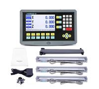échelle Linéaire, LCD Kit complet Ensemble Terminé 3 Axe Milling Tourant Tour Machine Digital Lecture numérique et encodeur d'échelle linéaire(0.005mm complete set)