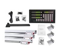 Échelle linéaire numérique précise Affichage numérique DRO-3V et 3 échelles linéaires 0-1000 mm encodeur for fraiseuse EDM aléseuse règle à Grille pour Tours de fraiseuses, Accessoires de Montage