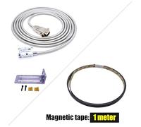 Échelle linéaire numérique précise Tour de fraisage de haute précision, meuleuse DRO, échelle magnétique 5 V, encodeur linéaire magnétique 0,005 mm pour tours de fraiseuses, accessoires de montage(MSR