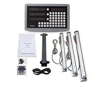 Échelle linéaire, Tour moulin Dro 3 axes métal SDS6-3V ensemble et 3 pièces 5U KA300 encodeurs optiques échelle linéaire TTL 120 MM à 1020 MM(SDS6-3V Set)