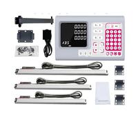 Échelle linéaire, YH800-3S 3 Set d'axe Digital Readout Set Linear Balances Capteur 5U 3PCS Dimensions de la règle de l'encodeur de tours 10 0mm À 1000mm(3 Axis Dro Set)