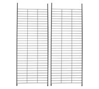 Échelle Métallique pour Cage à Chat, Lot 2, Fer Noir | Chenils et Cages Grillagées, Montage Flexible, Surface Lisse, Stable et Sûre, Nettoyage Facile