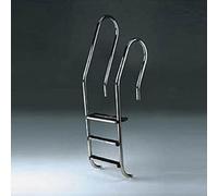 Echelle mixte 3 marches en acier inoxydable pour piscine publique