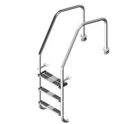 Echelle modèle 1000 pour piscine publique - 2 marches (Luxe et sécurité)