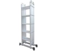 Varan Motors - DLM105 Echelle, escabeau, echafaudage multi-fonctions en alu de 5.92m, 20 échelons