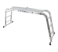 Échelle Multifonction articulée de 4 x 3 marches avec Plateforme, renforcée et en Aluminium pour Plus de durabilité et de stabilité Lors de l'utilisation.
