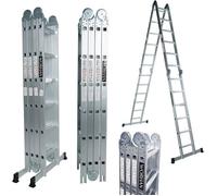 Échelle multifonction KS6.7 en aluminium 6.7m pliable supporte 150kg pour maison et jardin