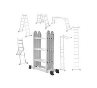 Echelle Multifonctions BM TOOLS BMT-4X3-MULTI en ALU, 4x3 marches - 3,55 m de Long. / Pliable - jusqu'à 150 kg - articulée