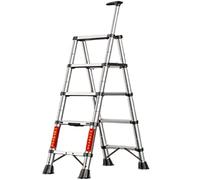 Échelle Multifonctions Échelle Pliante Portable Petites Échelles Télescopiques Faciles À Ranger Et Faciles À Utiliser Escabeaux Pour La Maison 330lb Pour Intérieur Extérieur(B,5-step ladder)