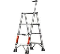 Échelle Multifonctions Échelle Pliante Portable Petites Échelles Télescopiques Faciles À Ranger Et Faciles À Utiliser Escabeaux Pour La Maison 330lb Pour Intérieur Extérieur(B,4-step ladder)
