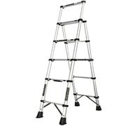 Échelle Multifonctions Échelle Pliante Portable Petites Échelles Télescopiques Faciles À Ranger Et Faciles À Utiliser Escabeaux Pour La Maison 330lb Pour Intérieur Extérieur(A,5-step ladder)