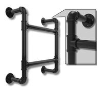 Échelle Murale à 2 Marches Intégrée à 2 Barreaux pour Sortie de Puits de Fenêtre - Accès Permanent au Toit, sous-Sol, Bateau, Grenier ou lit superposé - Escalier Encastré à Deux Marches