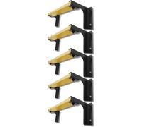 Échelle Murale en Acier Robuste à 5 échelons - Capacité de 285 kg - Échelle de Secours d'urgence avec Boulon Permanent et revêtement antirouille à 3 Couches pour fenêtres et puits de sous-Sol