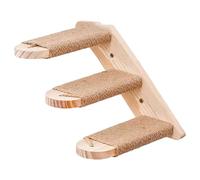 Échelle murale en bois pour chats - Économie d'espace - Échelle d'escalade verticale pour intérieur à plusieurs niveaux - Jouet en bois naturel pour appartement