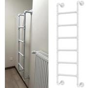 Échelle murale en métal robuste pour secours d'urgence en cas d'incendie, idéale pour un toit extérieur et une utilisation dans le garage