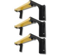 Échelle Murale ISOP à 3 Barreaux - Largeur 4 cm, Décalage 10 cm, Longueur 31 cm - Fer Épaisseur 1 mm - Fixation Murale, Résistante aux Intempéries - Escabeau Robuste pour Intérieur et Extérieur