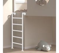 Échelle Murale métallique pour lit superposé en Mezzanine - Échelle Droite Robuste et multifonctionnelle pour évacuation d'urgence et accès aux puits de lumière