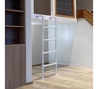 Échelle Murale pour Lits Superposés, Échelle D'évacuation Robuste pour Margelles De sous-Sol, Capacité De Charge De 350 LB, pour Issues De Secours, Greniers, Lofts(White Floor Standing,8ft)