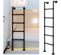 Échelle Murale pour Loft à La Maison, échelle De Sortie De Puits De Fenêtre De sous-Sol De Taille Personnalisable, échelle D’Escalade D’incen, One Color, 5.1FT/1.55M/61.2IN