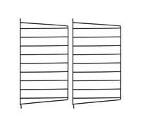 String Furniture Étagère Échelle murale - noir - Set de 2 - 50 x 30 cm