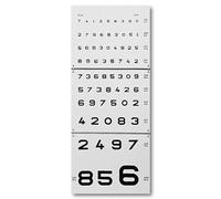 Echelle optométrique - Test CHIFFRES