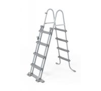 Echelle piscine hors sol Bestway Echelle de sÉcuritÉ 4 marches Gris clair Unique