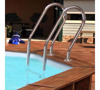 Échelle piscine inox coudée 3 marches