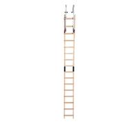 Echelle Plate de Toit en Bois pour Couvreur avec Crochet de Toit 4m Hailo Safety Roof