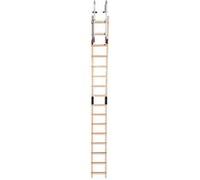 Echelle Plate de Toit en Bois pour Couvreur avec Crochet de Toit 4m Hailo Safety Roof