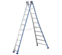 Tubesca-Comabi Échelle transformable PLATINIUM 2 plans 12+12 échelons Hauteur d'accès maxi 6,90 m