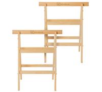 Échelle pliable KADAX en bois, 54 x 53 x 82 cm, 2 pièces