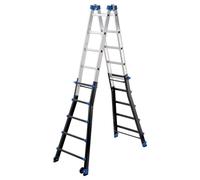 Echelle pliable multifonction télescopique 4x5 échelons 5 2m/6m Hailo ProfiLine