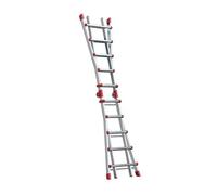 Hailo Échelle pliable multifonction télescopique ProfiStep Multi - 4x5 échelons 4,8 m/5,7 m
