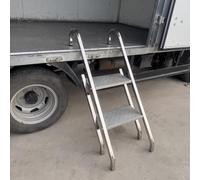 Échelle pliable pour camion avec pédales antidérapantes, marchepied portable pour camionnettes, remorques et usage domestique