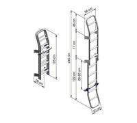 Echelle pliante 10 marches THULE pour camping-car