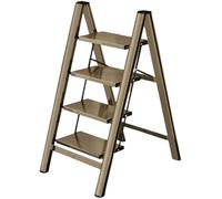 Échelle pliante à 4 marches - Tabouret télescopique léger en aluminium avec marches larges et échelle fiable pour la maison Design compact et portable Couleur : B