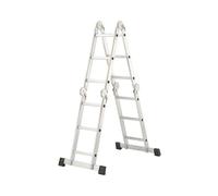 Echelle pliante articulée avec plateforme 4x3 échelons 3,5m/4,5m en aluminium Hailo