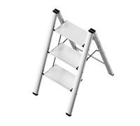 Échelle Pliante en Alliage d'aluminium à 3 marches, résistante à l'usure et aux Rayures, Petite échelle, Tabouret léger et Portable (3 marches)